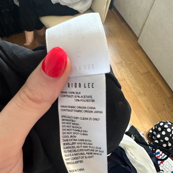 Dion Lee Mesh Long Sleeve Top Silk Knit Moulded Bustier High Neck in Black - Picture 4 of 9